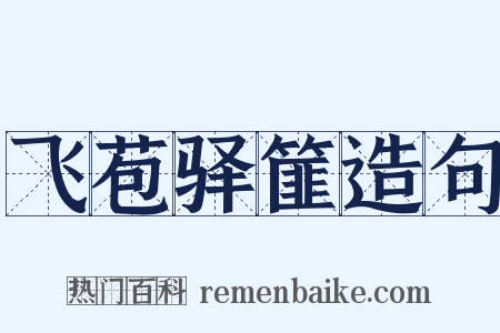 飞苞驿篚造句是什么意思的图片